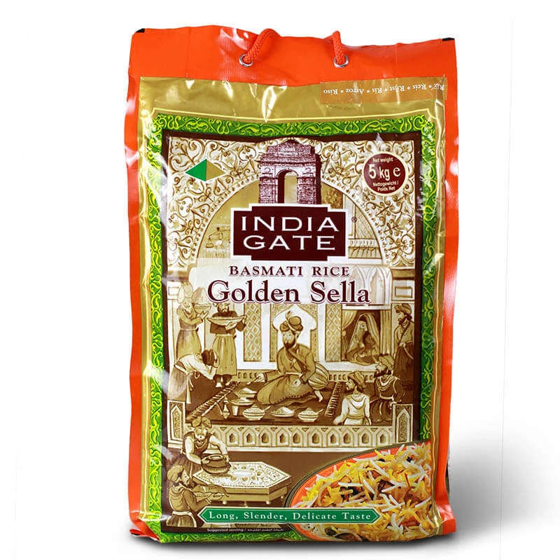 Basmati parboiled ryža Golden Sella INDIA GATE - 5 kg