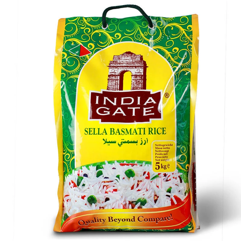 Basmati Sella parboiled ryža INDIA GATE 5 kg