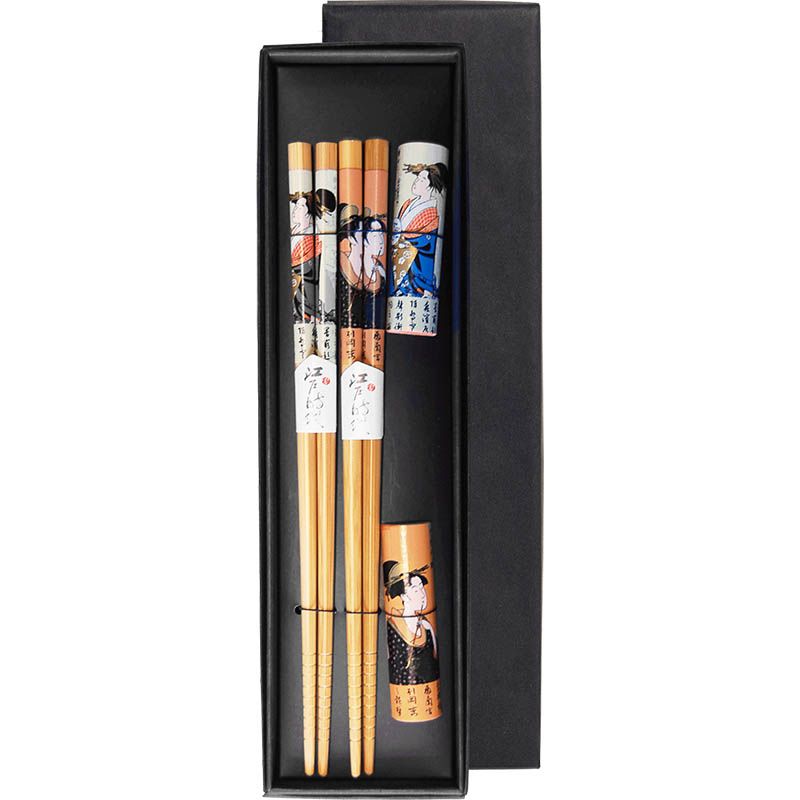 Japonské jedálne paličky s Držiakom Geisha | 22,5 cm 6006460