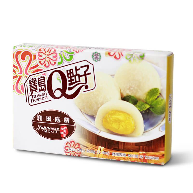 Japonský koláč Mochi s durianom Q Brand 210 g