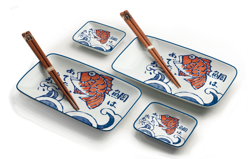 Japonský sushi set Sakana 22x12,4 cm H2,5cm 6038838