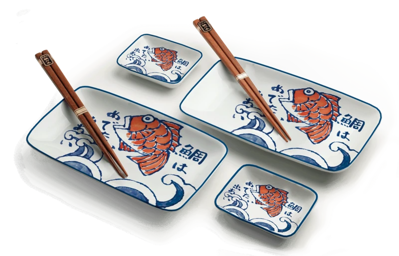 Japonský sushi set Sakana 22x12,4 cm H2,5cm 6038838