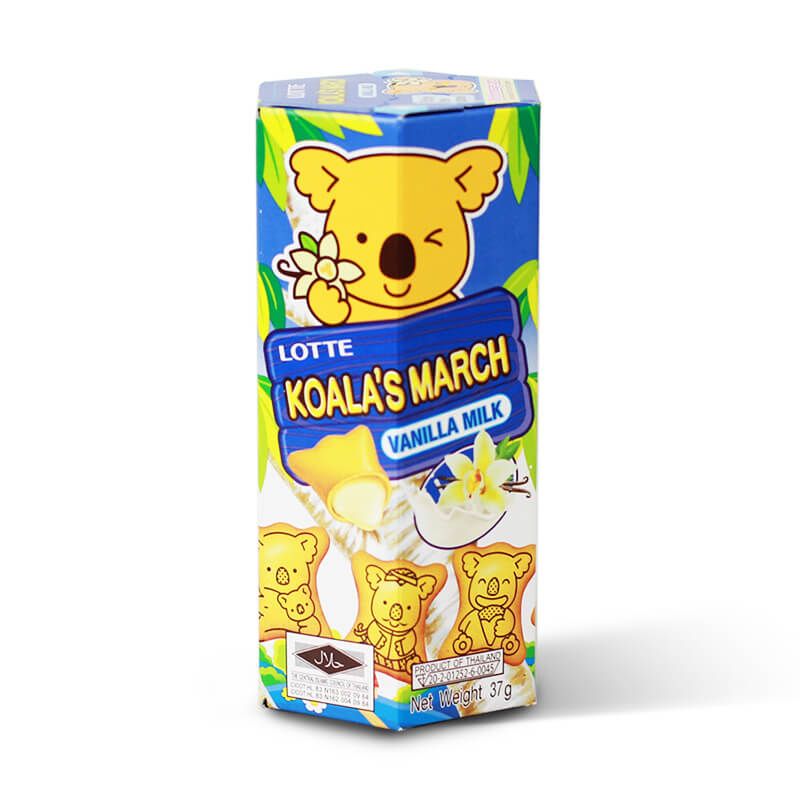 Koala March vanilkové mliečné sušienky LOTTE 37g