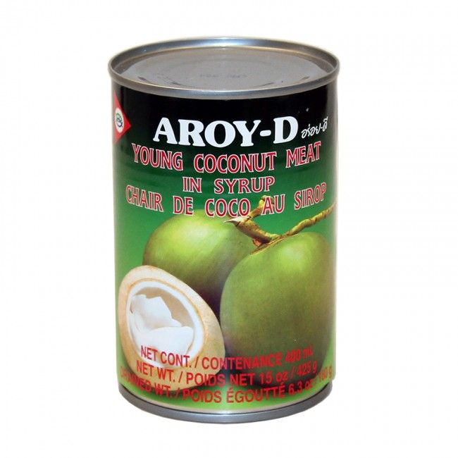 Mladé kokosové dužiny v sirupe AROY-D 425 g