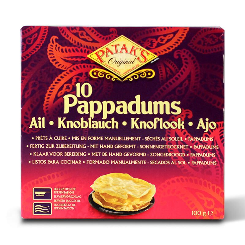 Papadam (pappadum) cesnakový PATAKS 100g