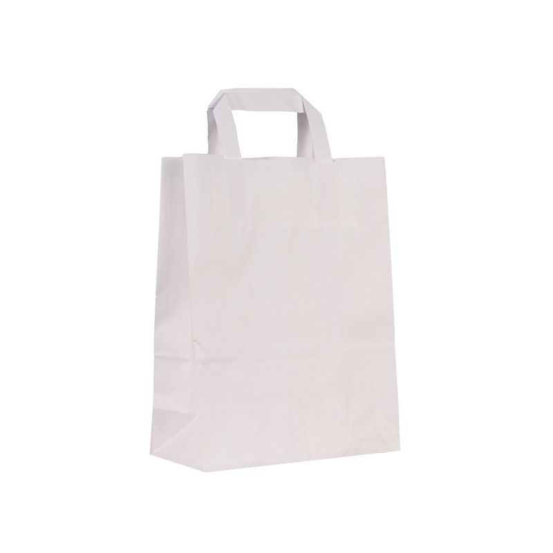 Papierová taška biela 11620 - 22 x10 x 28 cm