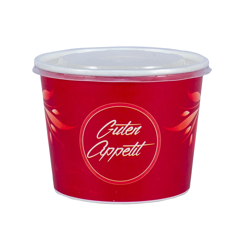 Papierový box na polievku - red 14803 - 32 oz / 950 ml