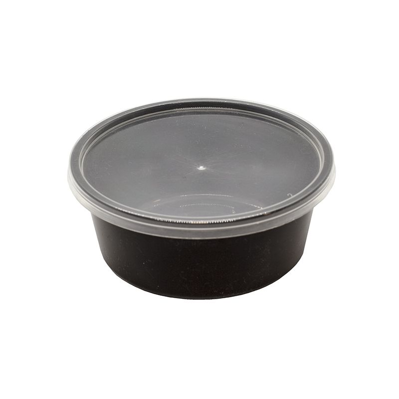 Plastová miska na polievku 400ml - 11806 - Čierná