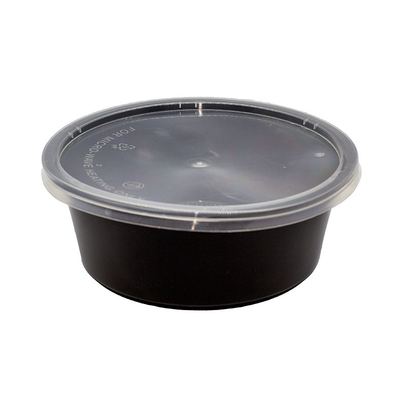 Plastový box na polievku - 11809 - čierný 1000ml