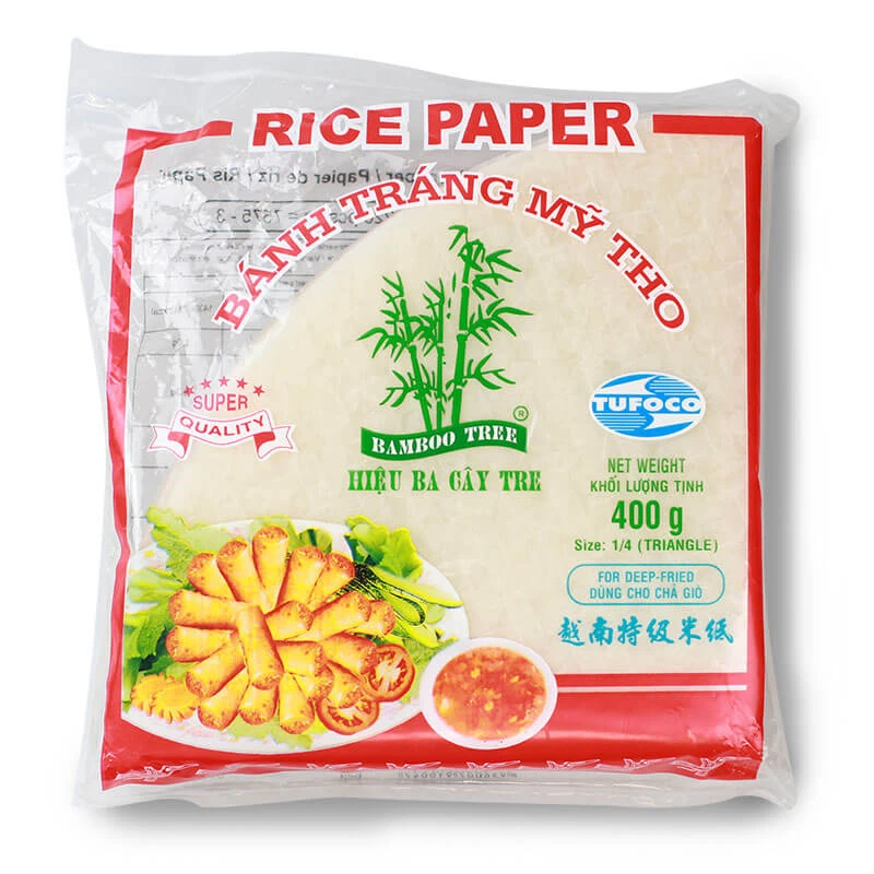 Ryžový papier na vyprážané jarné rolky (1/4) TUFOCO 400g