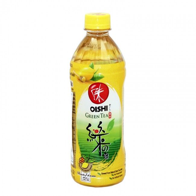 Zelený čaj s medom a citrónom OISHI 500ml